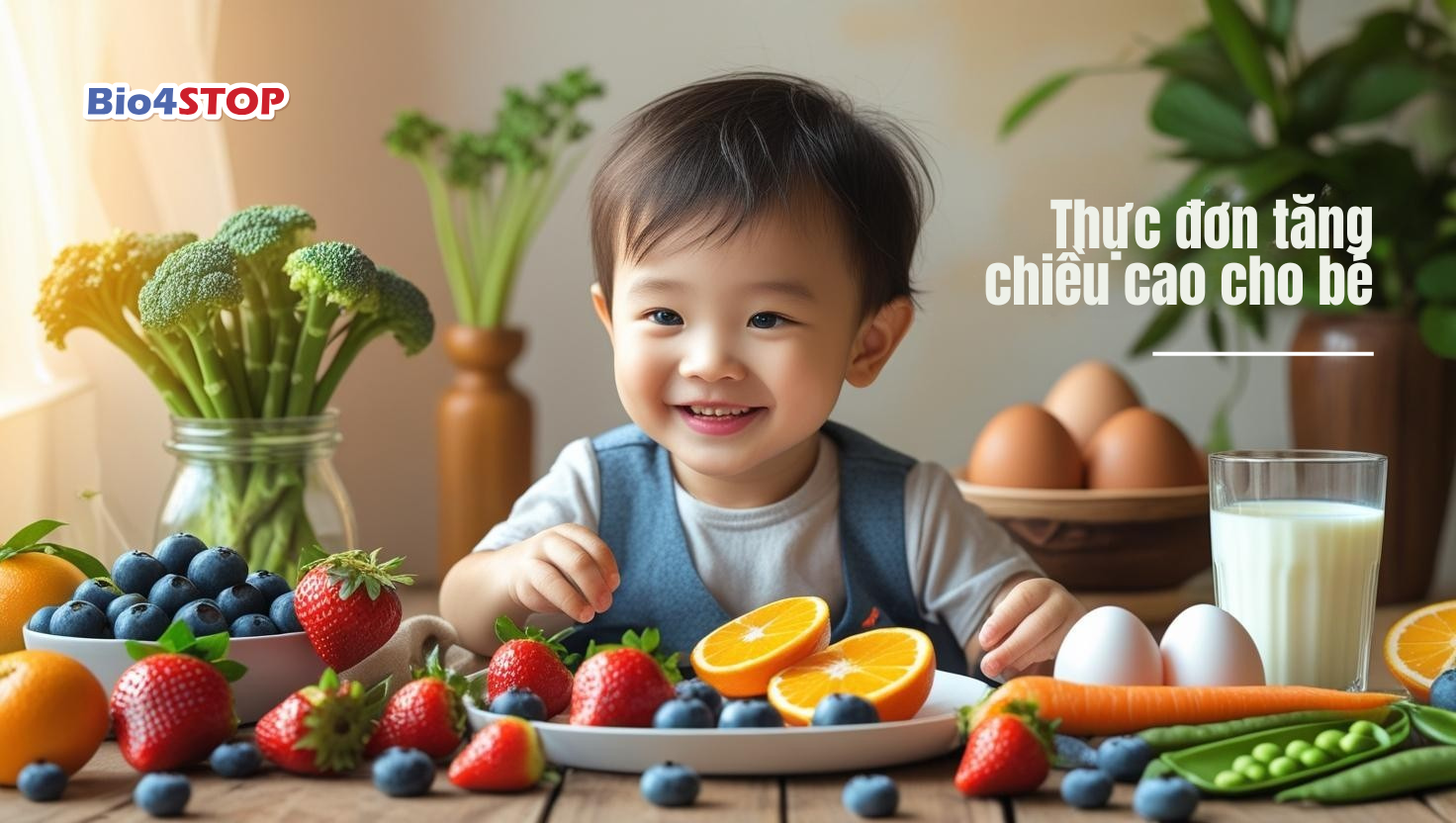 Thực đơn tăng chiều cao cho bé - Giải pháp dinh dưỡng toàn diện